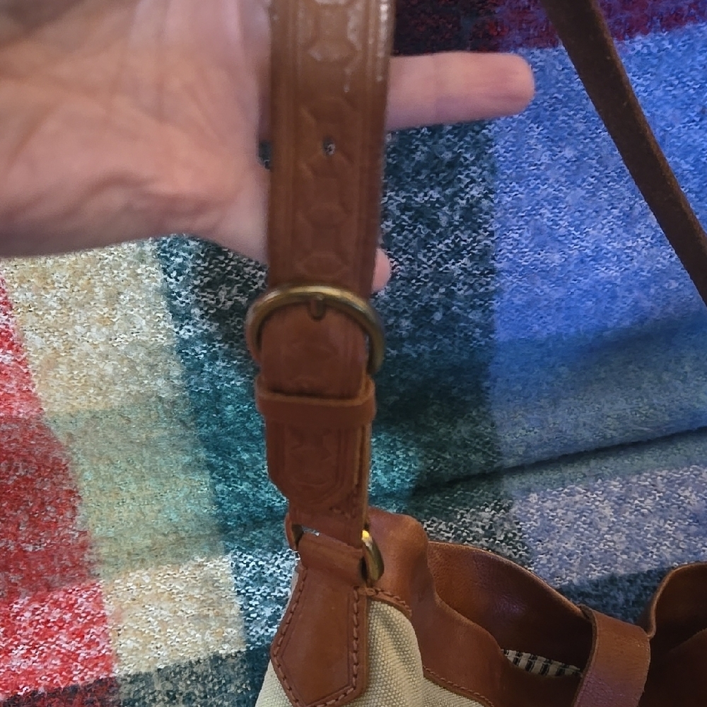 Madewell canvas & leather tote/ Shoulder Bag - Picture 4 of 9